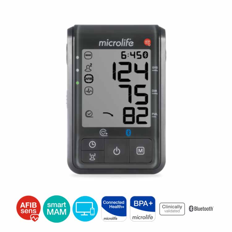 百略microlife BP B6 CONNECT 藍牙全自動血壓計, 檢測心房顫動