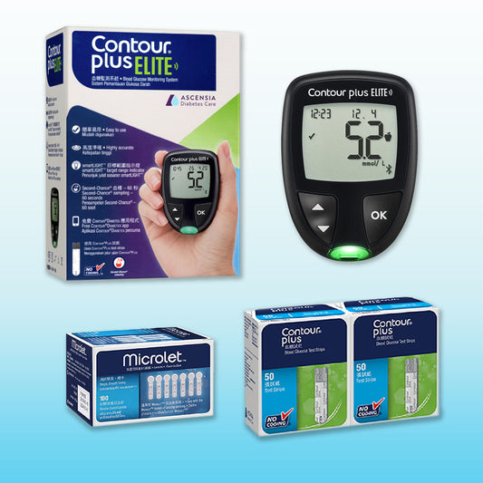 ASCENSIA CONTOUR PLUS ONE Self Monitoring Blood Glucose Meter Set